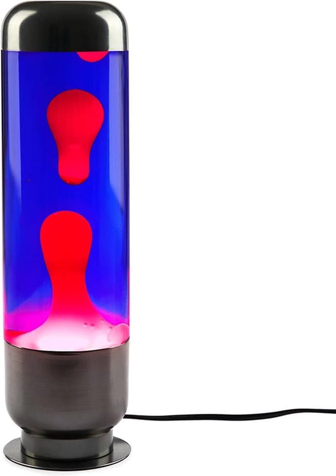 Balvi lavalamp Capsule paars rood metaal