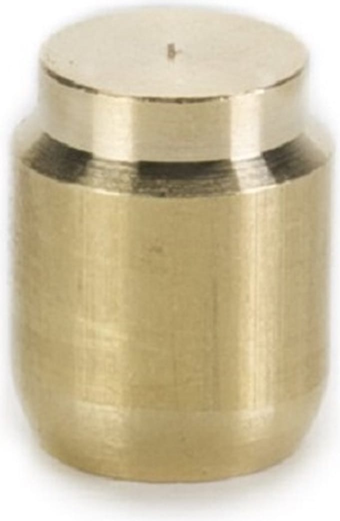 Gimeg blindstop knelkoppeling 8mm messing 2 stuks
