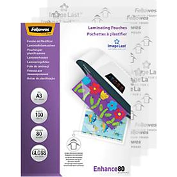 Fellowes lamineerhoezen ImageLast A3 - glanzend - 80 micron - 100 stuks