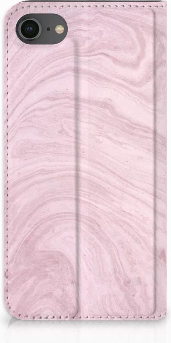 iPhone 7 | 8 | SE (2020) | SE (2022) Standcase Marble Pink - Origineel Cadeau Vriendin
