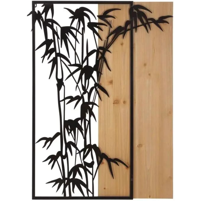 Wandpaneel Bamboo Iron & Wood 58×2×80 cm