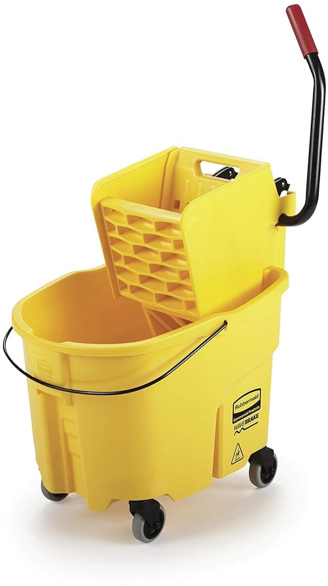 Professionele Dweilwagen met Zijpers en Ergonomische Wringer - 35 Quart