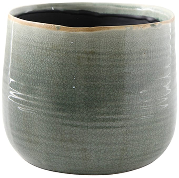 Ter Steege Bloempot Craquelé Mint-Groen D 26 cm H 21 cm