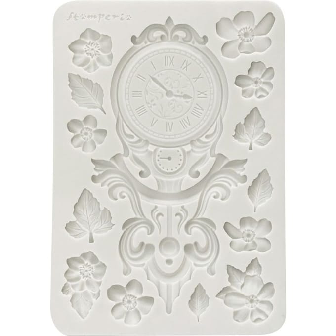 Silicon vorm A5 "Gardens of Time", Clock and Flowers