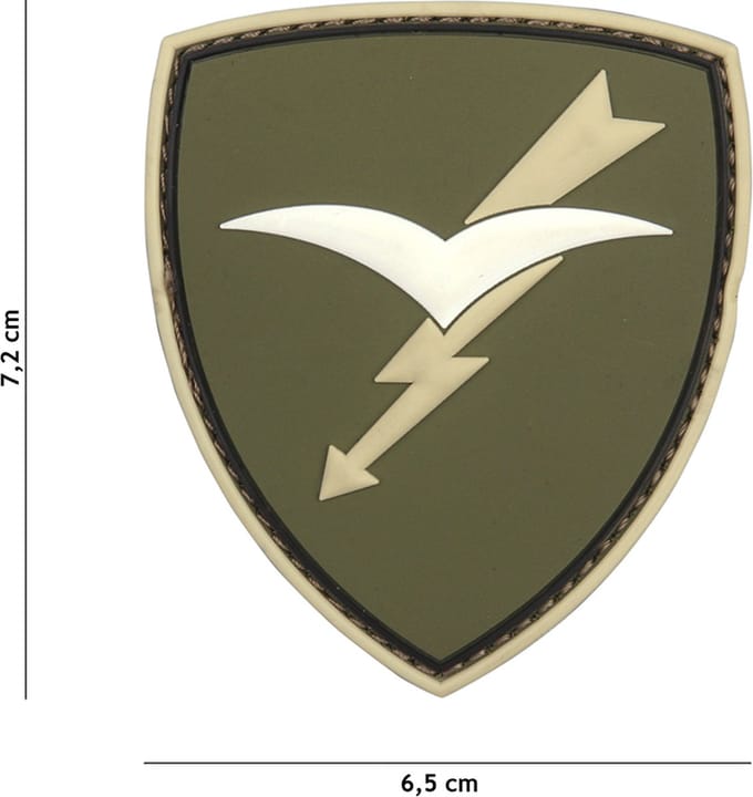 101 Inc Embleem 3D Pvc Paratroopers Brigade Folgore Groen 20063