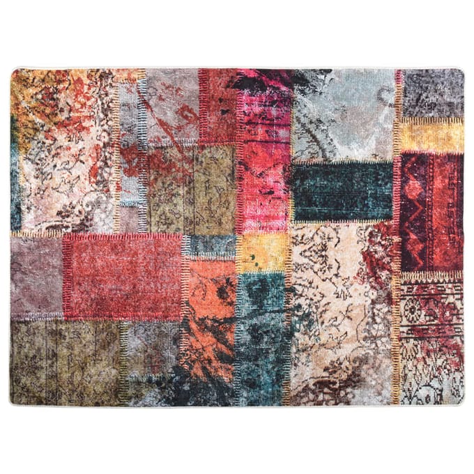 vidaXL - Vloerkleed - wasbaar - 400x300 - cm - meerkleurig
