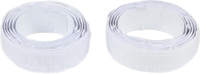 Klittenband zelfklevend wit 1 m