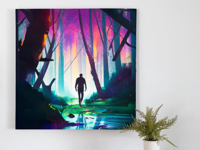Follow me | Follow me | Kunst - centimeter op | Foto op | Follow me | Follow me | Kunst - centimeter op | Foto op | Forex | 100 × 100 cm
