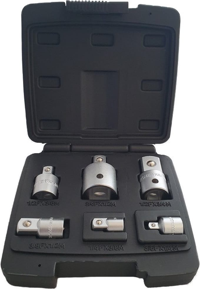 WEBER TOOLS Verloopdoppen set 6-delig
