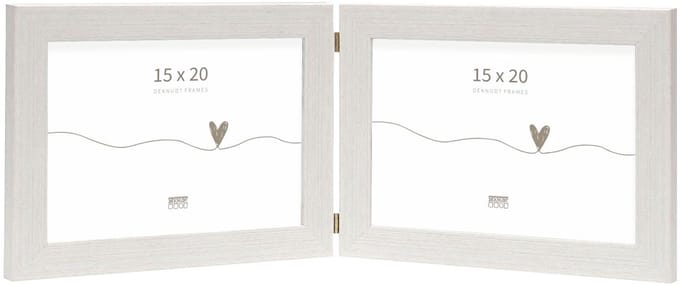 Deknudt Frames fotolijst S41VF1 H2H - wit - tweeluik -  2x 15x20 cm
