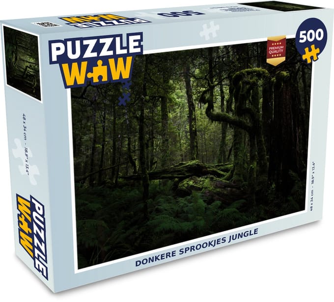 Puzzel Donkere sprookjes jungle - Legpuzzel - Puzzel 500 stukjes