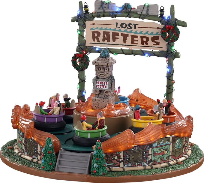 Lemax - 'Lost Rafters' - Verlichte attractie met animatie & muziek/geluid - Inclusief adapter