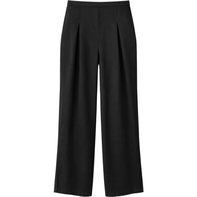 Dames Hoge Taille Wijde Pantalon van Crepe