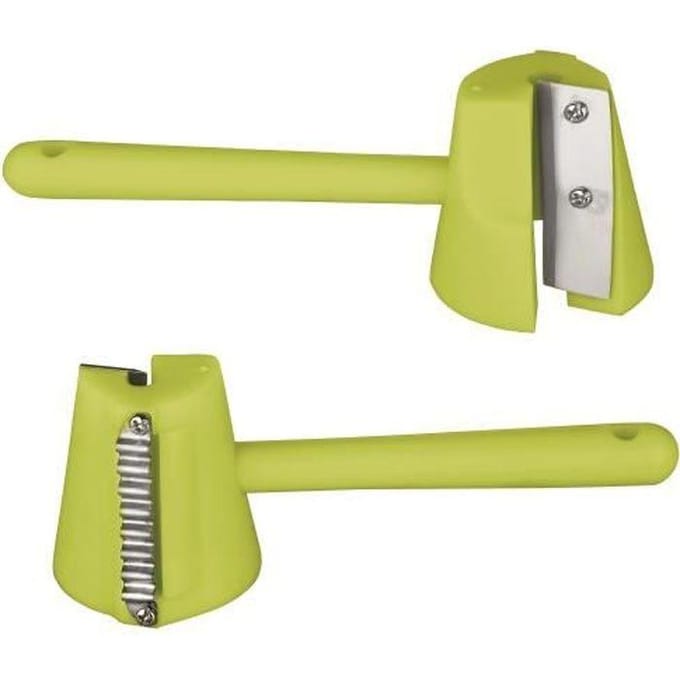 IBILI 723100 Taille-Ponte pour Légumes, INOX, Vert, 17,5 x 21,5 x 13,5 cm vert