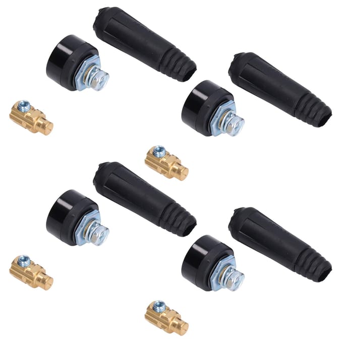 10 Set TIG Lasstroomkabel Paneelconnector Stekker Bus Snelkoppeling Adapter 1025 EU Stijl