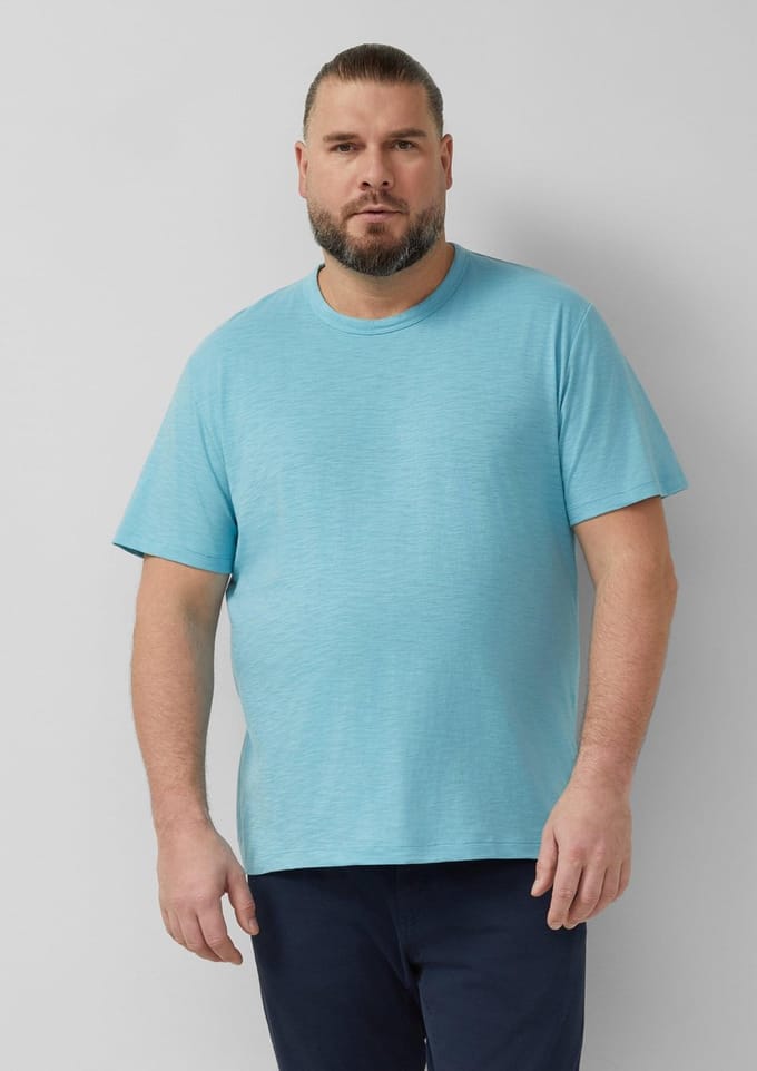 s.Oliver - male - T-shirt van zachte jersey van een katoenmix met logo-detail