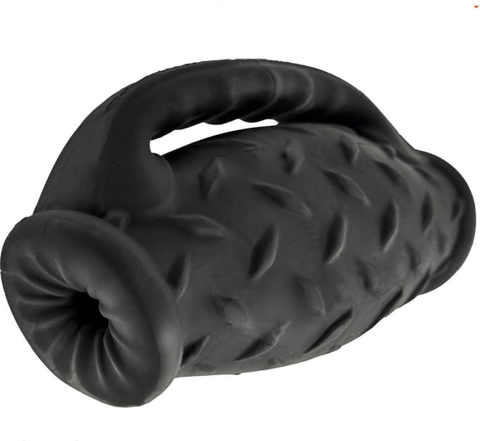 Oxballs Masterjack Stroker - Dubbelzijdig Siliconen - Black Ice