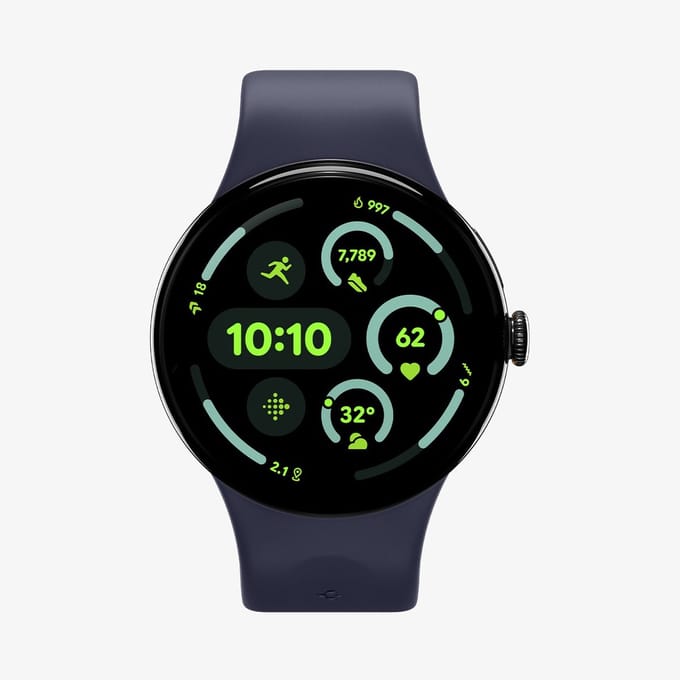 Spigen Nano Pop band voor Google Pixel Watch 45mm Series, Marineblauw AMP09490