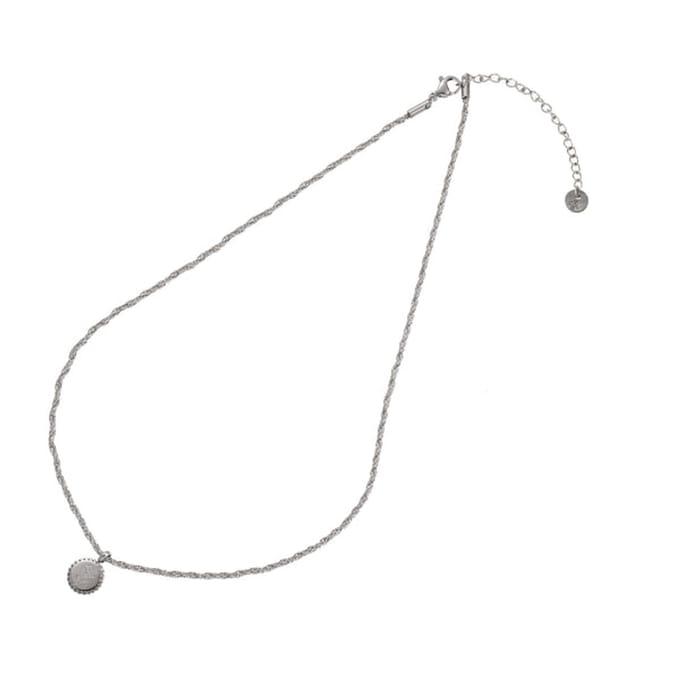 Go Dutch Label Ketting Bloem Zilver N1350-1