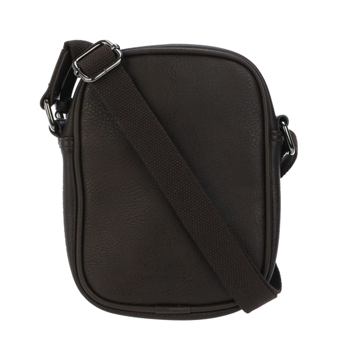 Ted Baker schoudertas Evver Striped PU Flight Bag Brn-Choc donkerbruin