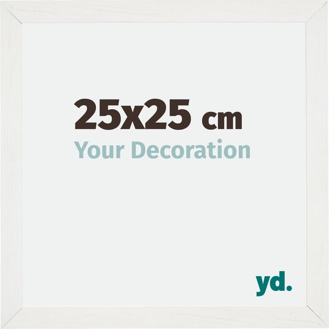 Your Decoration - Fotolijst 25x25 cm - MDF - Wit Geveegd - Mura