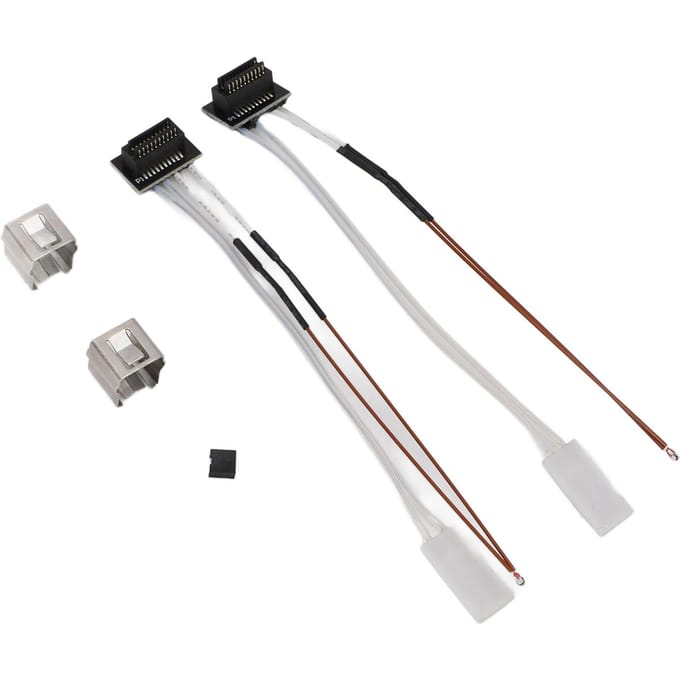 2 Set 24V 48W Keramische Verwarmer Thermistor Kit met Bevestigingsklem voor Bambu Lab P1P P1S white