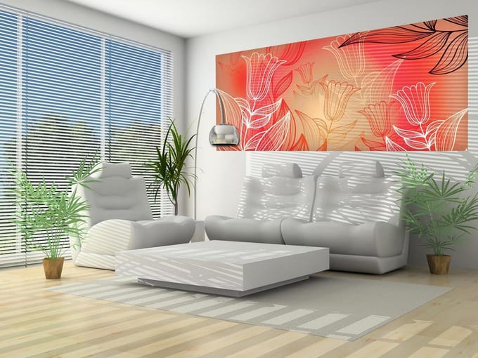 Pattern Flowers  Photo Wallcovering