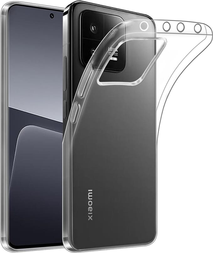 Flexibele achterkant Silicone hoesje Transparant Geschikt voor: Xiaomi 13 Pro