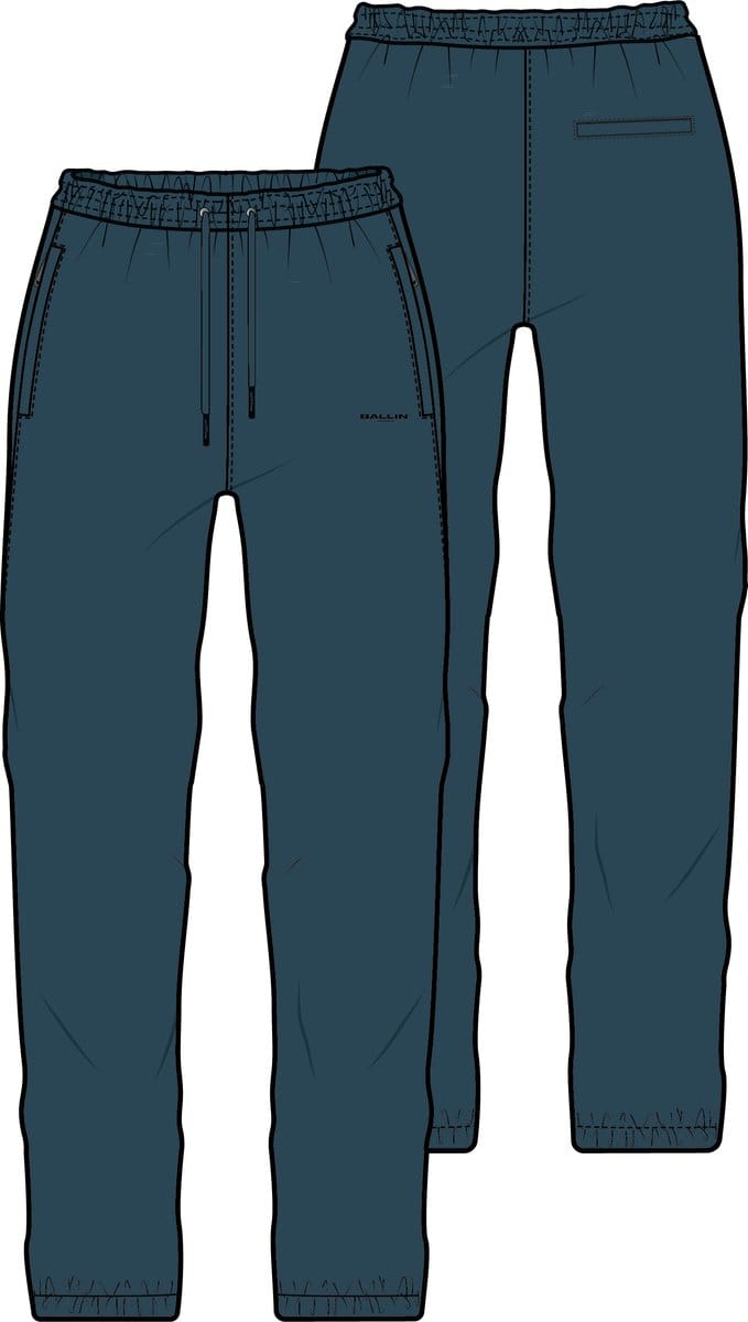 Ballin Amsterdam - Heren Regular fit Pants Sweat - Navy - Maat M