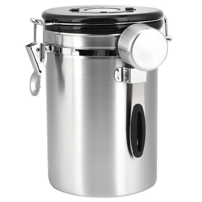 Roestvrijstalen Luchtdichte Koffieboon Container Thee Gedroogd Fruit Opslagcontainer 1.8L gray