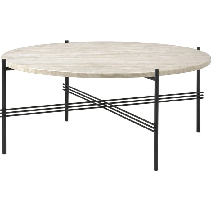 Gubi TS Outdoor Salontafel Ø80 cm - Classic Black, Neutral White