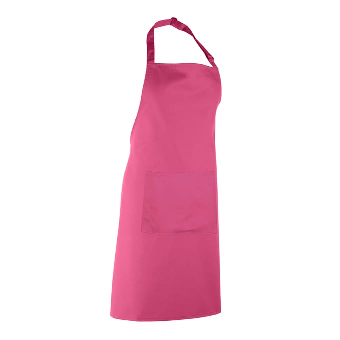 Premier Dames/Dames Kleuren Bipschort Met Zak / Werkkleding (Pakket van 2) (Heet Roze)