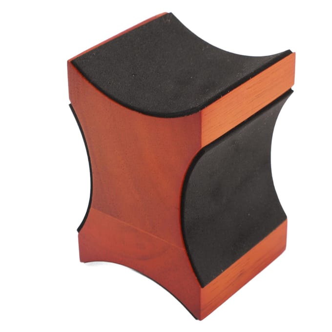 Support de repose-manche de guitare Acajou 4 faces Oreiller universel pour manche de guitare pour Violon Madeline Basse brown