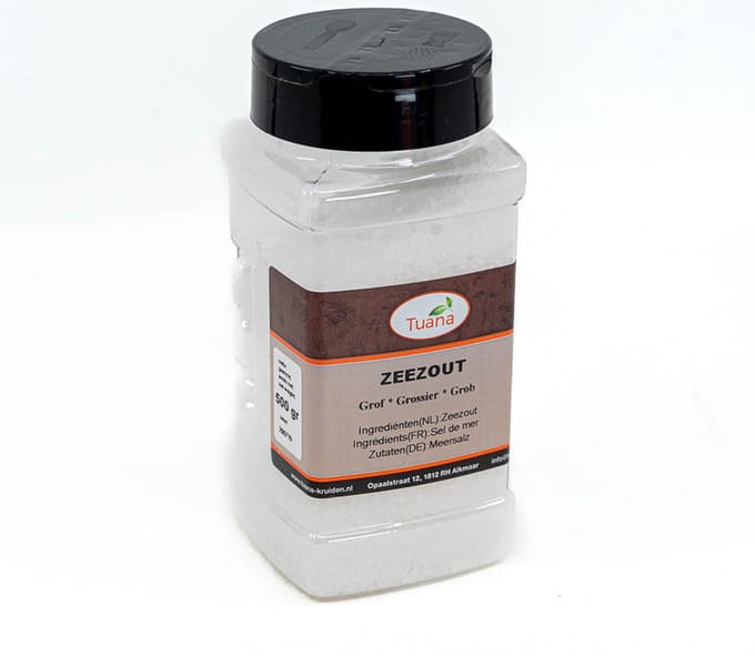 Tuana Kruiden - Zeezout Korrels Grof - Strooibus 300 Gram - MP-Z-0004