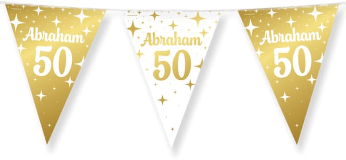 Vlaggenlijn Fancy - Abraham 50 - Wit-Goud