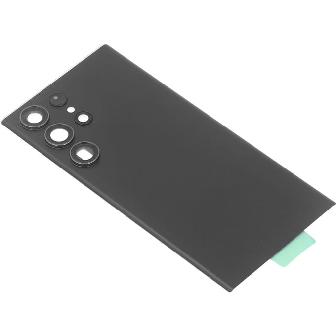 Coque arrière en verre de remplacement pour téléphone Samsung noir
