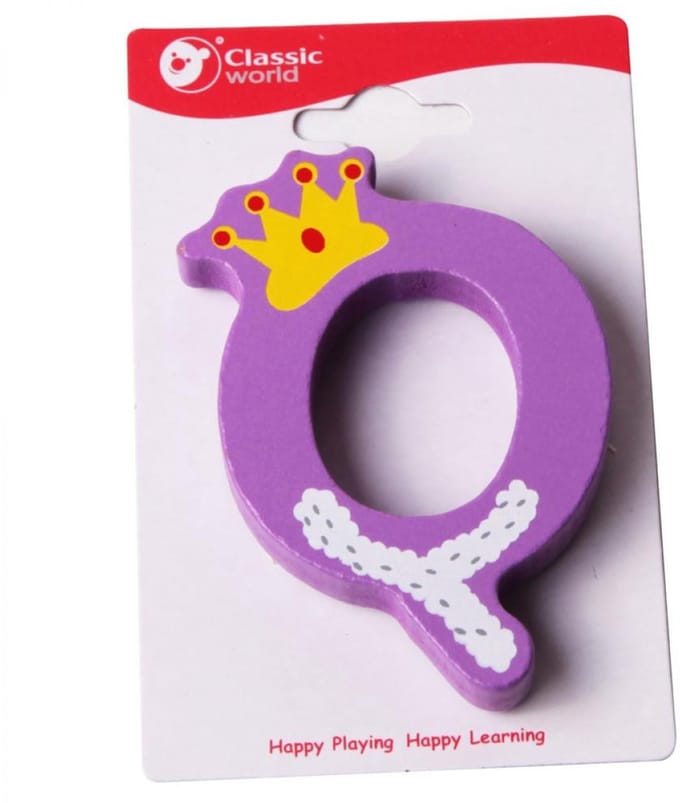 CLASSIC WORLD houten letter Q