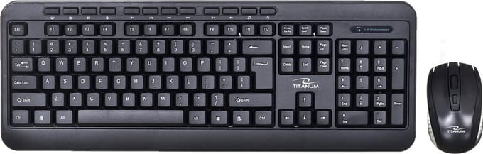Esperanza TITANUM 2.4GHZ USB WIRELESS KIT AKRON - Keyboard and mouse set - Zwart