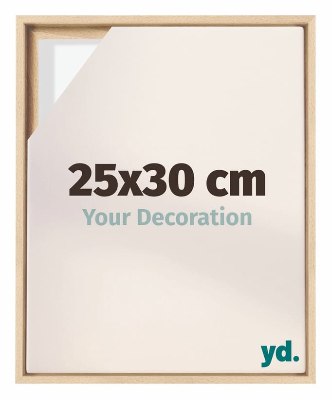 yd, Baklijst 25x30 cm Wit Mat - Lijst voor Canvasdoek - MDF Lyon
