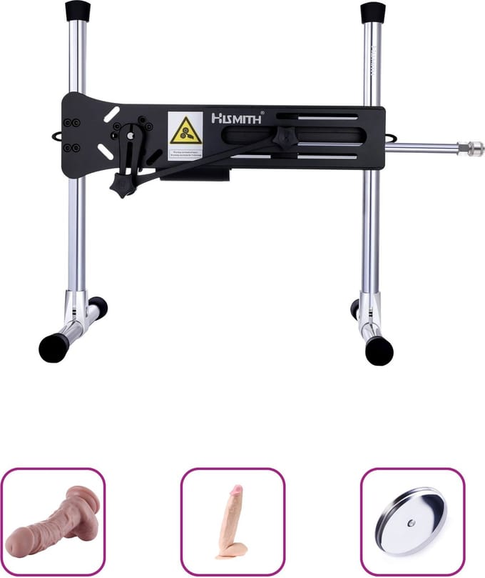 Pakket Gigolo Pro 1 Premium Smart APP Seksmachine met Mega Zuignap Dildo