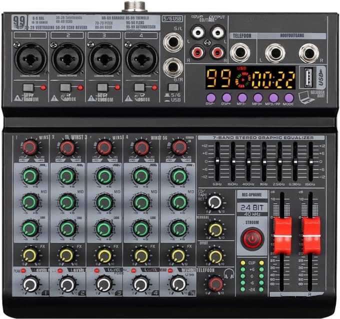 Core® DJ Controller - DJ - Controller - Zwart - 20cm x 19cm x 4cm