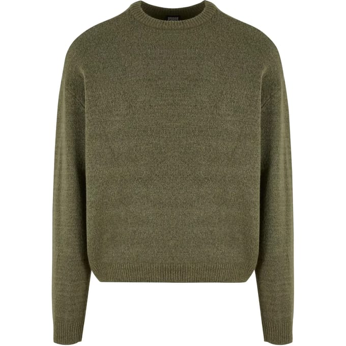 Urban Classics - Oversized Chunky Sweater/trui - XXL - Olijfgroen