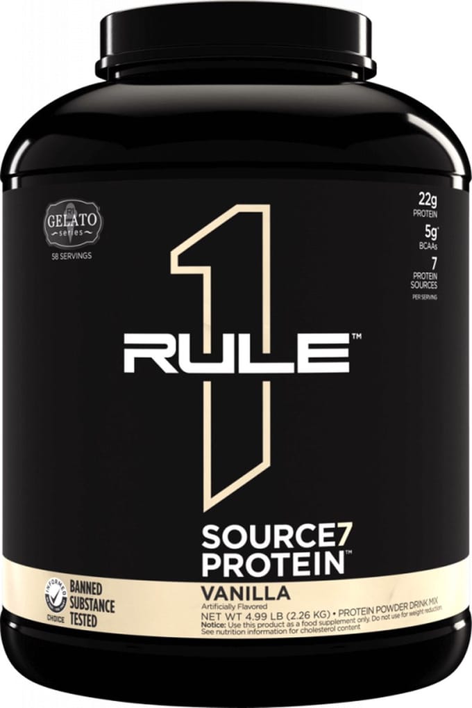 Rule1 R1 Source7 Gelato Protein (4lbs) Vanilla Ice Cream - Eiwitten - Eiwit Mix