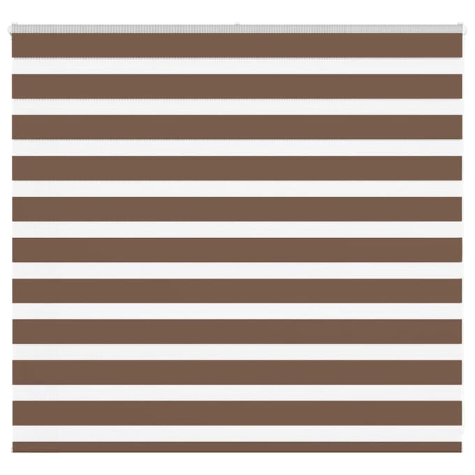 vidaXL - Zebra - rolgordijn - 155x100 - cm - stofbreedte - 150,9cm - polyester - bruin