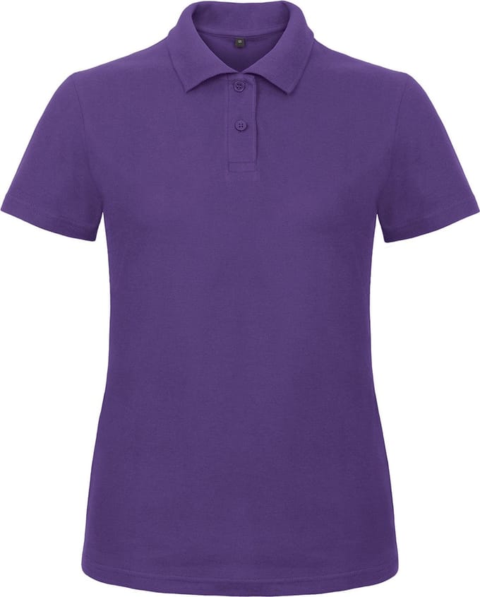 Dames Polo ID.001 Paars merk B&C maat M