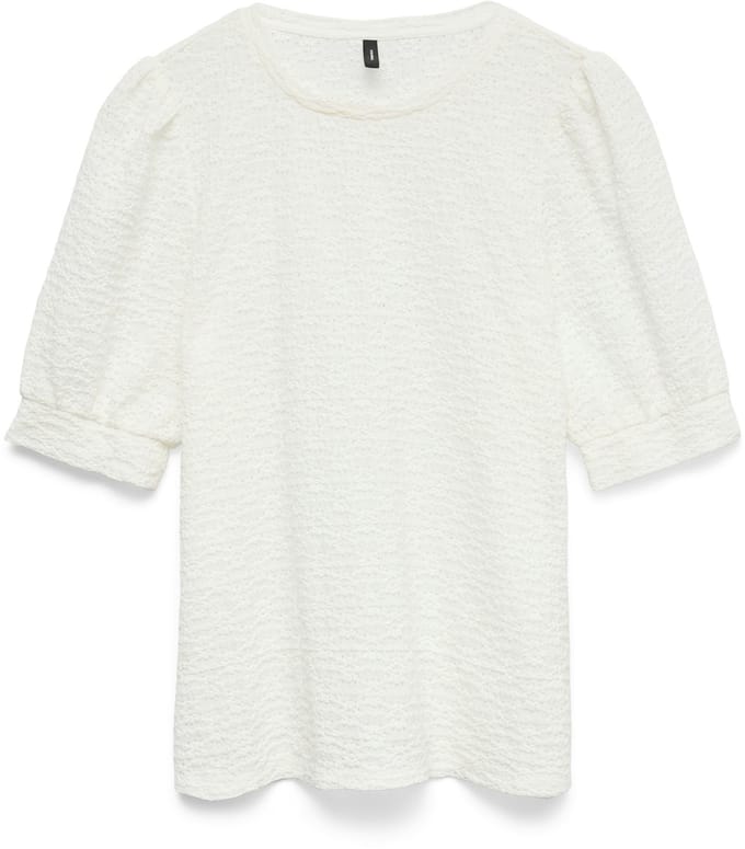 VERO MODA - VMFLOWER SS PUFF O-NECK TOP JRS EXP - Dames - Blouses