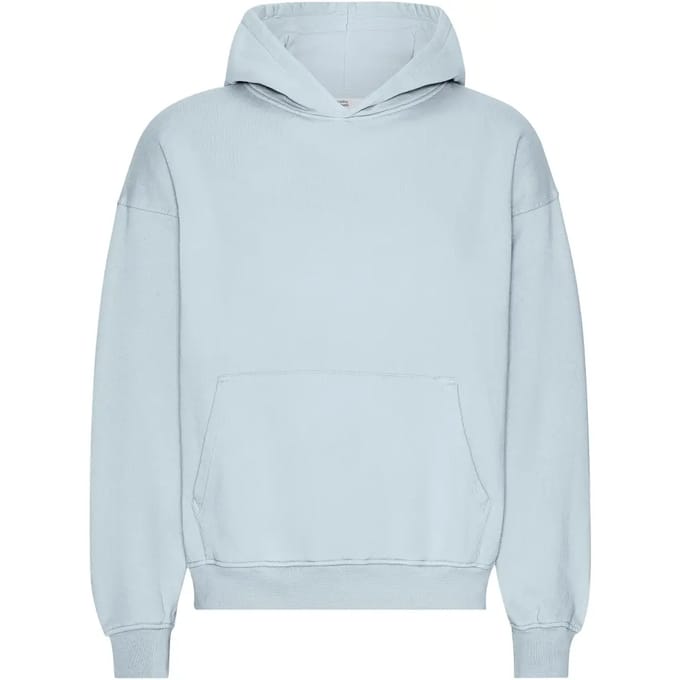 Oversized sweatshirt met capuchon Colorful Standard Organic Powder Blue