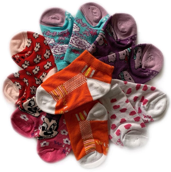 Embrator Multipack Meisjes Sneakersokken - 25-28