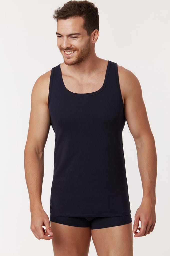 Woody Singlet Single Pack Blauw M