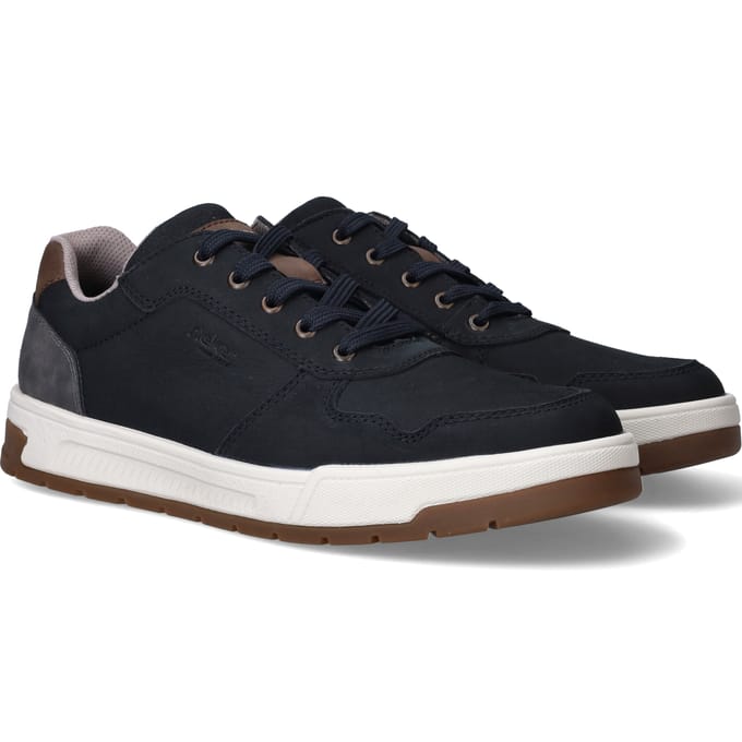 Rieker Sneakers blauw Leer - Maat 43